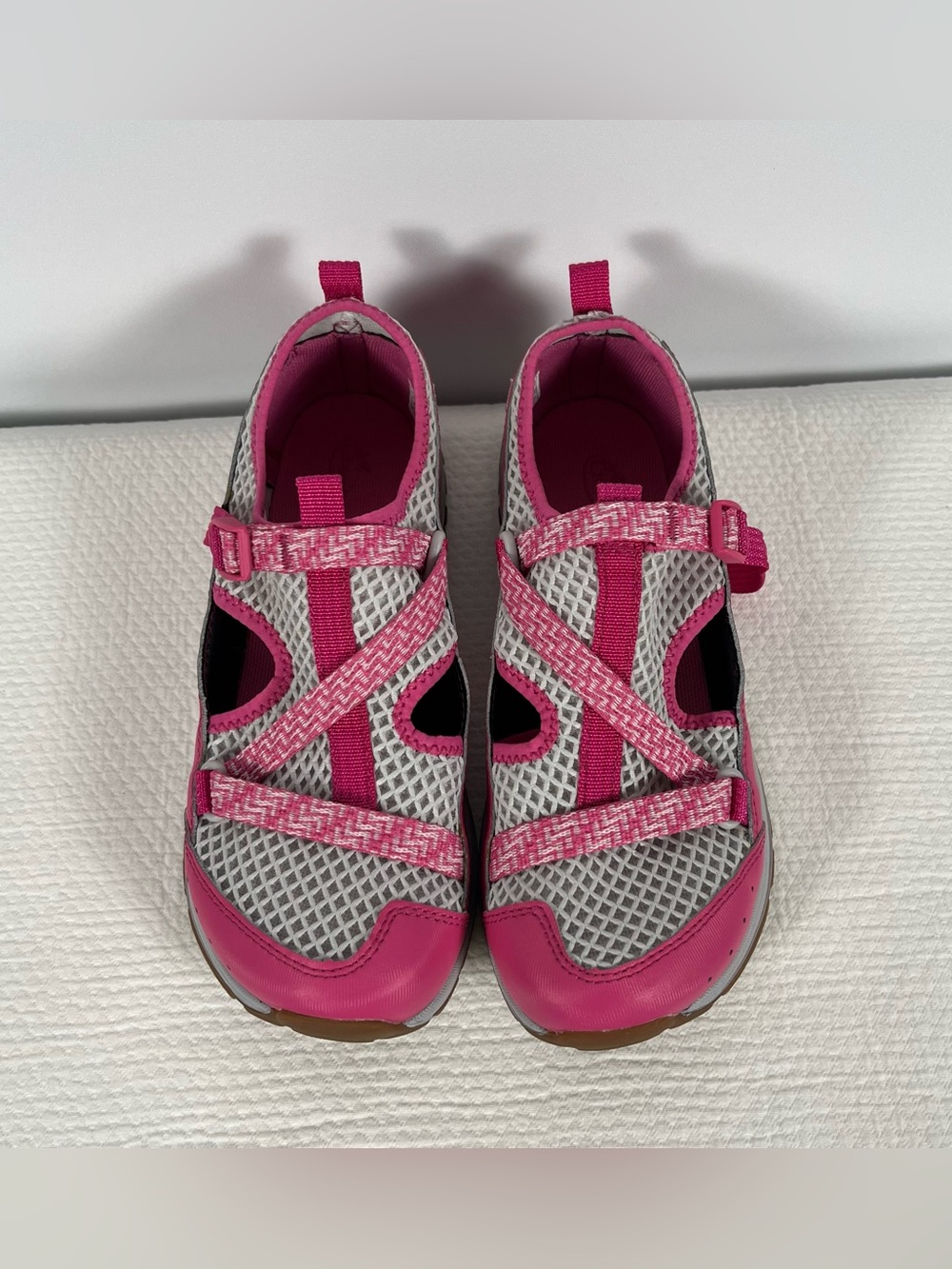 Chaco Pink‎ and Gray Girls Kids' Sport Sandal Size 5 Nwot